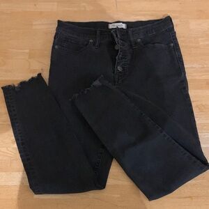 Madewell Black High-Rise Skinny Jeans